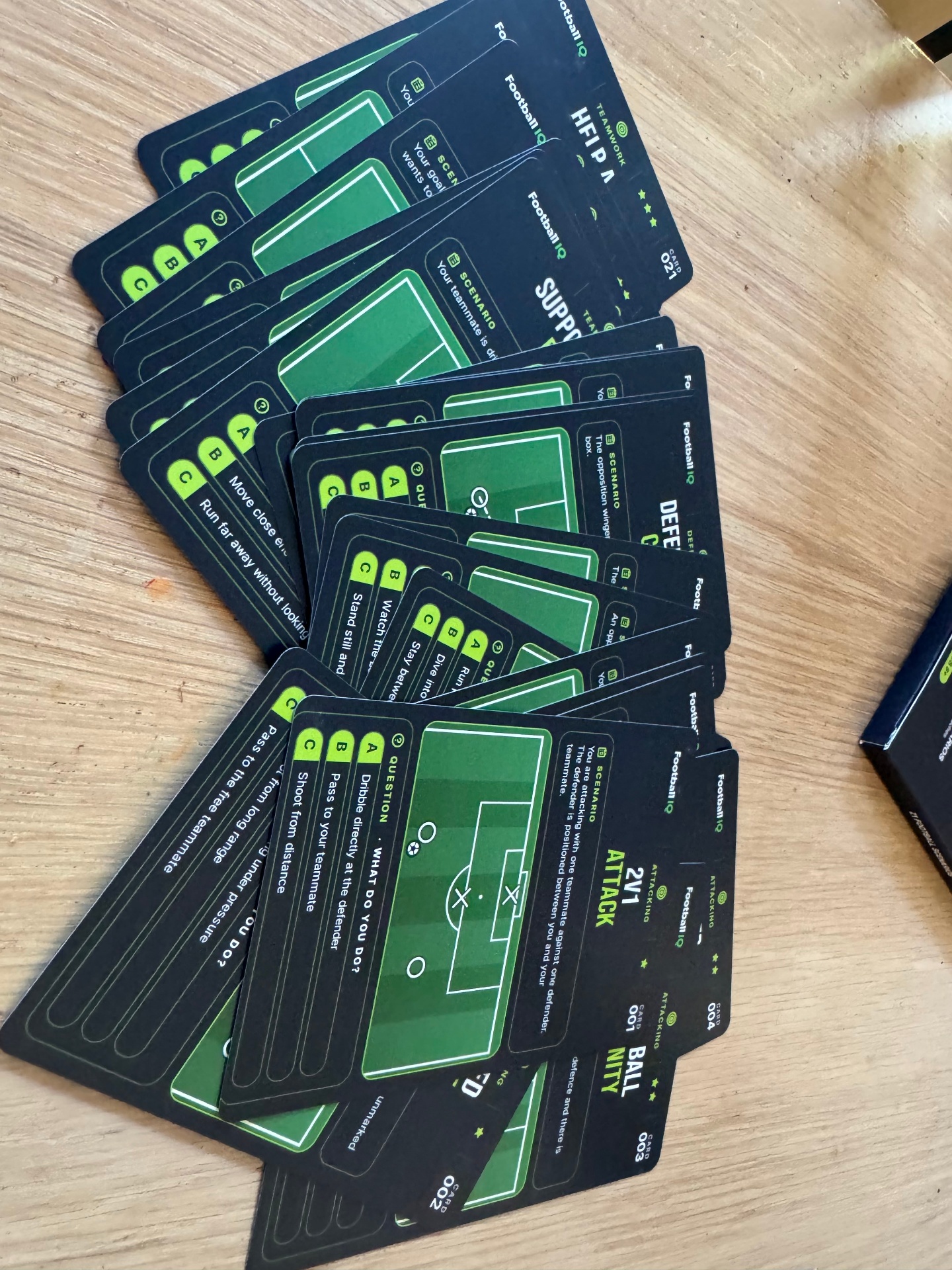 Become Unplayable Foundation Pack scenario cards fanned out